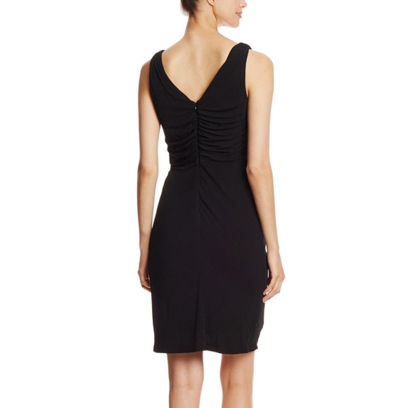 BADGLEY MISCHKA Draped V-Neck Cocktail Dress - Picture 2 of 2